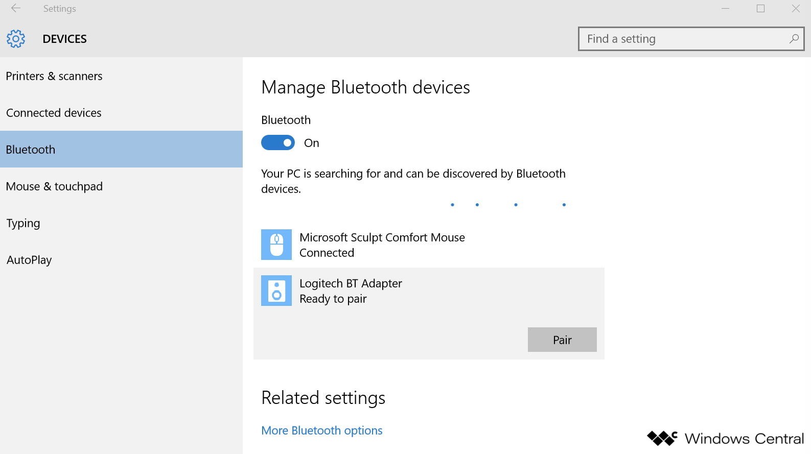 How To Turn Bluetooth On Windows 10